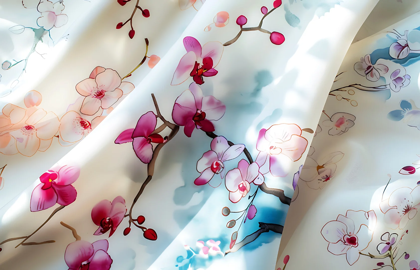 cotton digital printing fabric