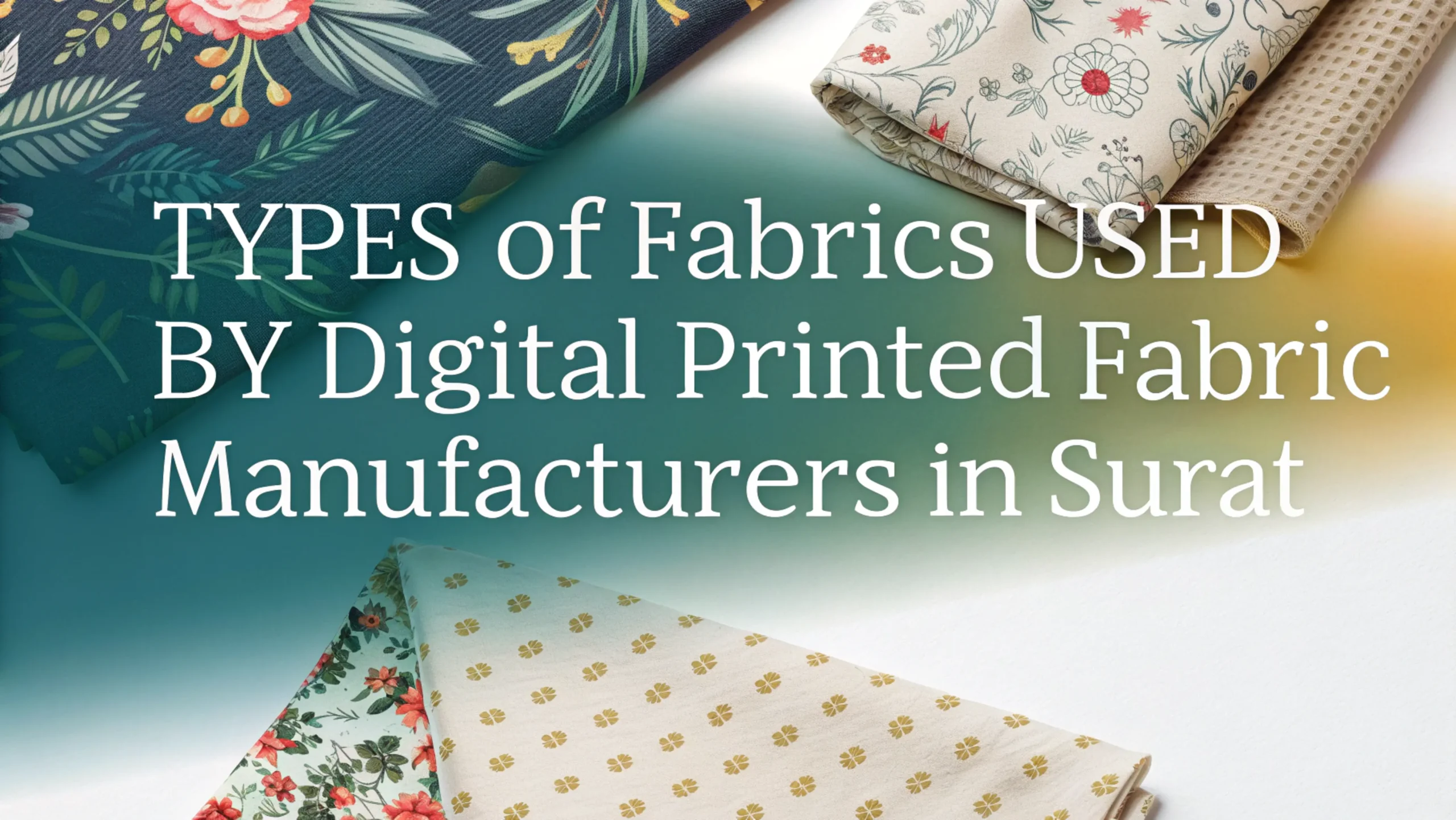 Types of Fabrics Used by Digital Printed Fabric Manufacturers in Surat