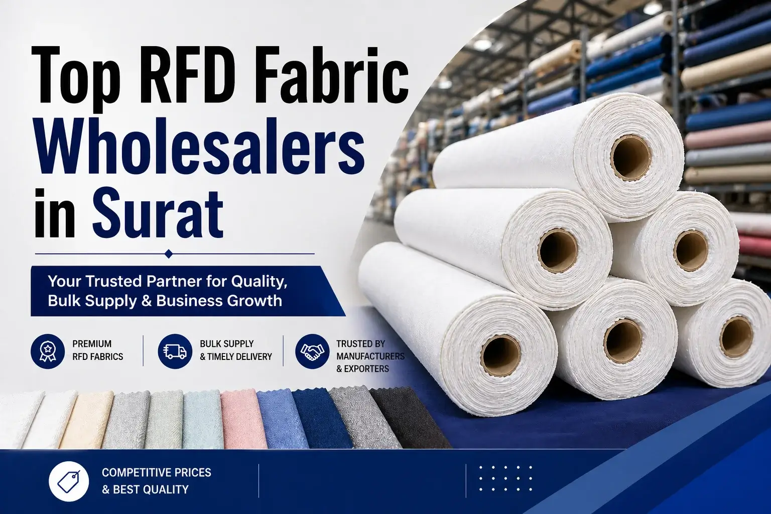 Top RFD Fabric Wholesalers in Surat